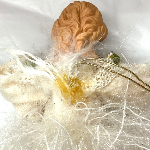 Vintage Victorian Angel Ornament Set of 7 – Feather Skirt Ladies Christmas Decor - Picture 16 of 16